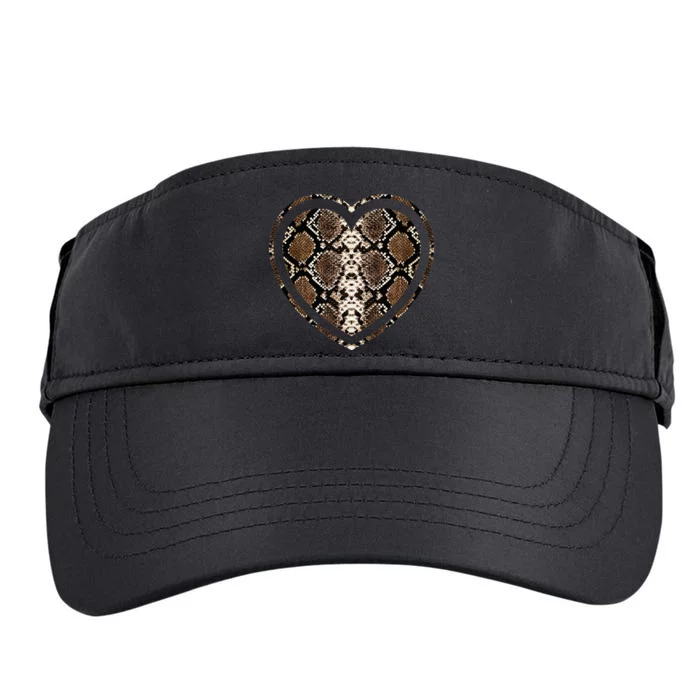 Snake Skin Heart Animal Adult Drive Performance Visor