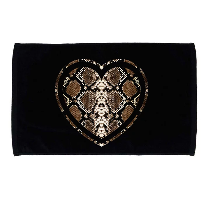 Snake Skin Heart Animal Microfiber Hand Towel