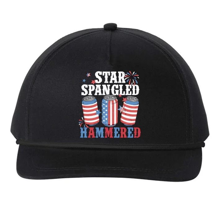 Star Spangled Hammered 4th Of July Snapback Five-Panel Rope Hat