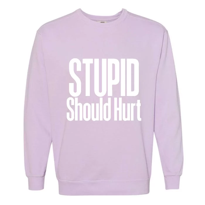 Stupid Should Hurt Garment-Dyed Sweatshirt