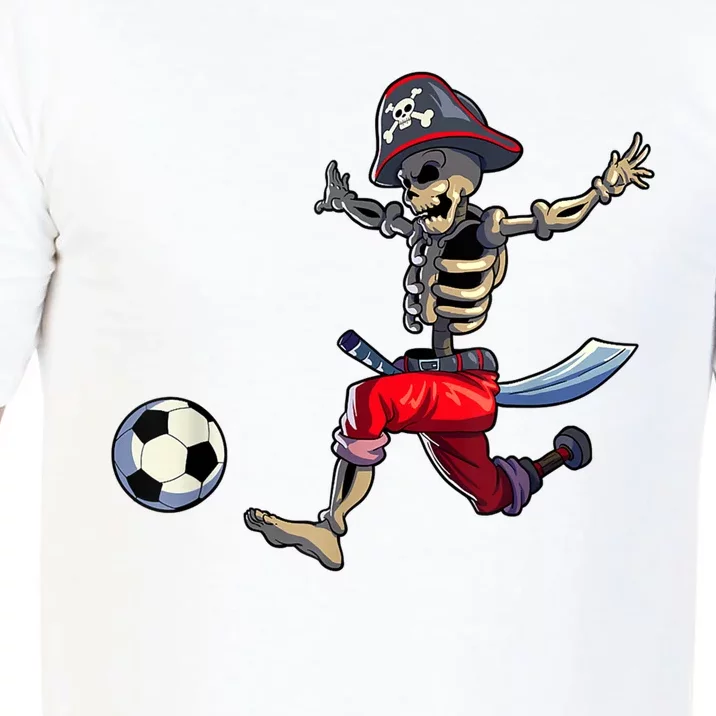 Soccer Skeleton Halloween Boy Soccer Pirate Halloween Comfort Colors T-Shirt