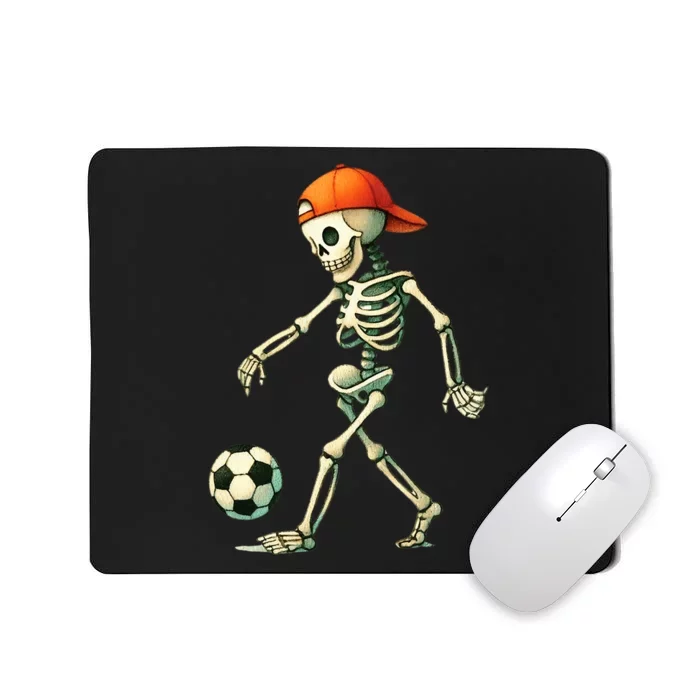 Skeleton Soccer Halloween Costume Funny Mousepad