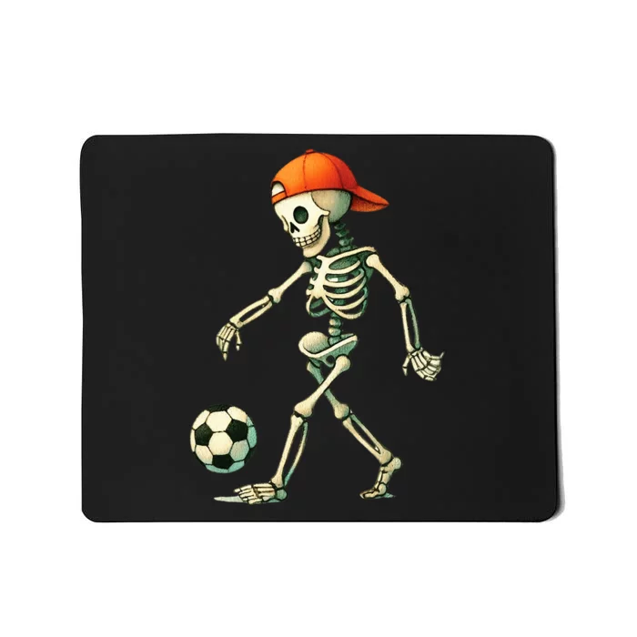 Skeleton Soccer Halloween Costume Funny Mousepad