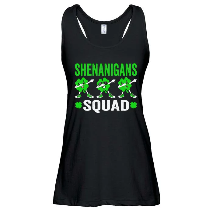 Shenanigans Squad Happy st patrick green shamrocks Ladies Essential Flowy Tank