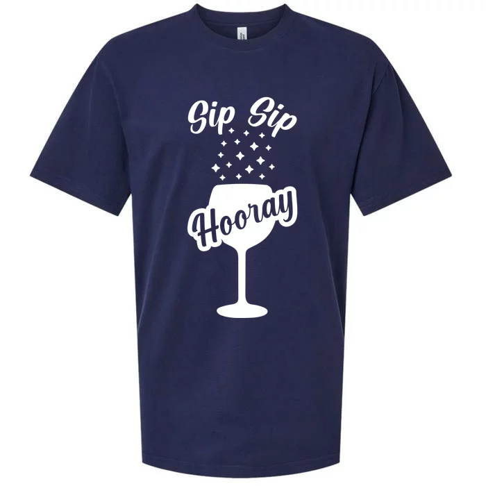 Sip Sip Hooray Bachelorette Gift Sueded Cloud Jersey T-Shirt