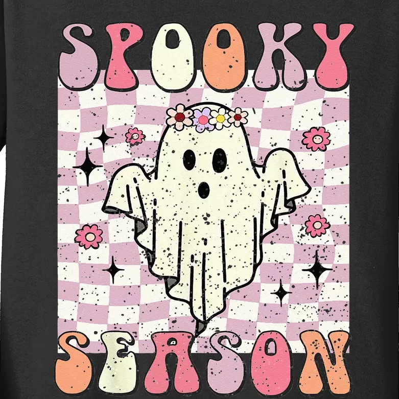 Spooky Season Halloween Season Spooky Babe Kids Long Sleeve Shirt