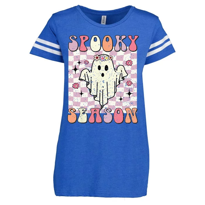 Spooky Season Halloween Season Spooky Babe Enza Ladies Jersey Football T-Shirt