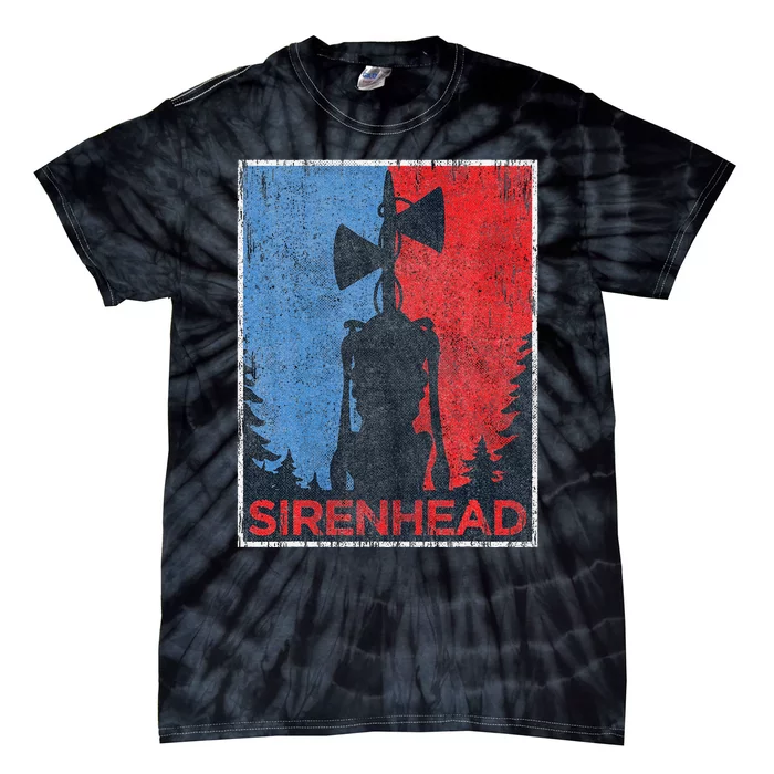 Scary Siren Head Meme Gamer Xmas Gifts Tie-Dye T-Shirt