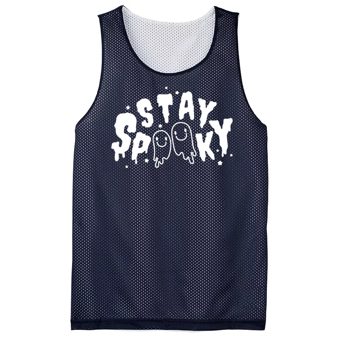 Stay Spooky Halloween Festive Mesh Reversible Basketball Jersey Tank