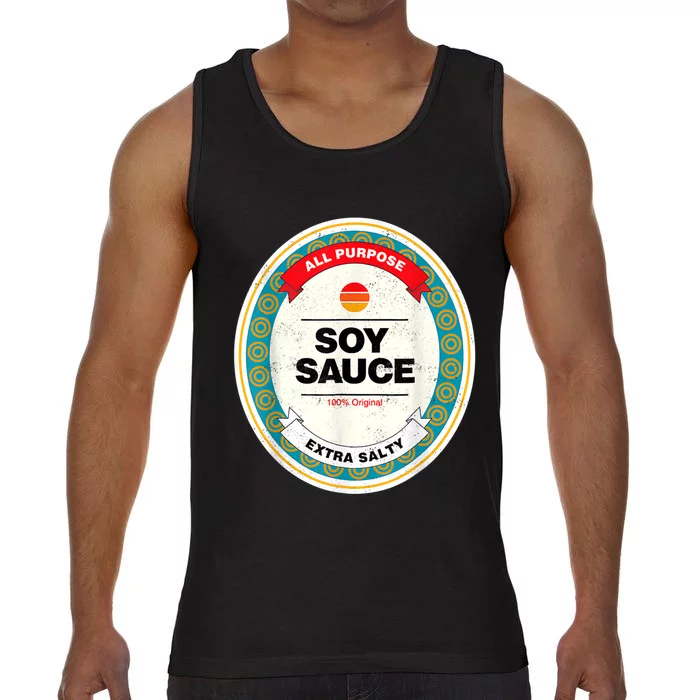 Soy Sauce Funny Costume Vegan soy sauce funny sushi matching group halloween costume Comfort Colors® Tank Top