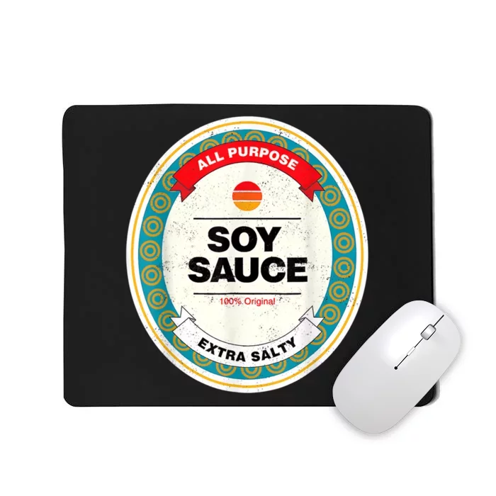 Soy Sauce Funny Costume Vegan soy sauce funny sushi matching group halloween costume Mousepad