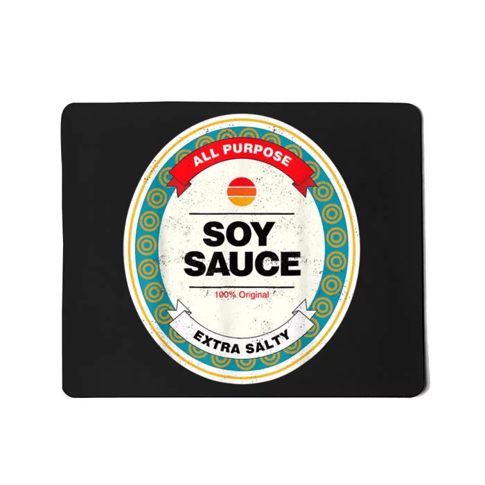 Soy Sauce Funny Costume Vegan soy sauce funny sushi matching group halloween costume Mousepad