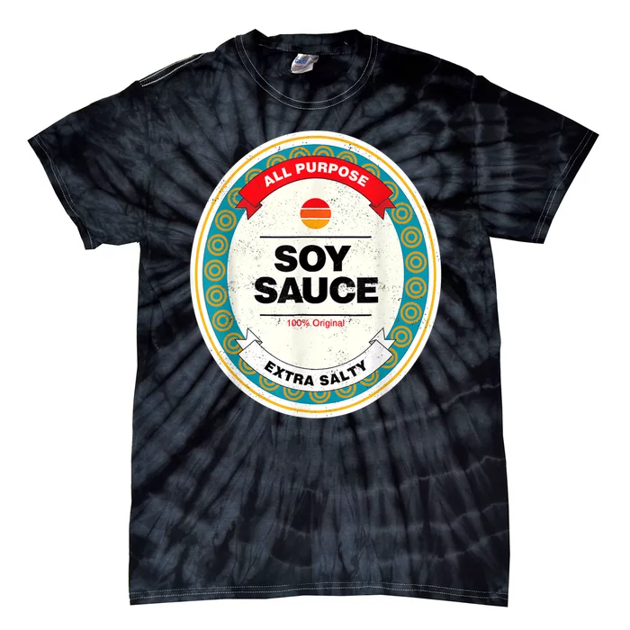 Soy Sauce Funny Costume Vegan soy sauce funny sushi matching group halloween costume Tie-Dye T-Shirt