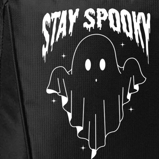 Stay Spooky Halloween Ghost Funny Gift City Backpack