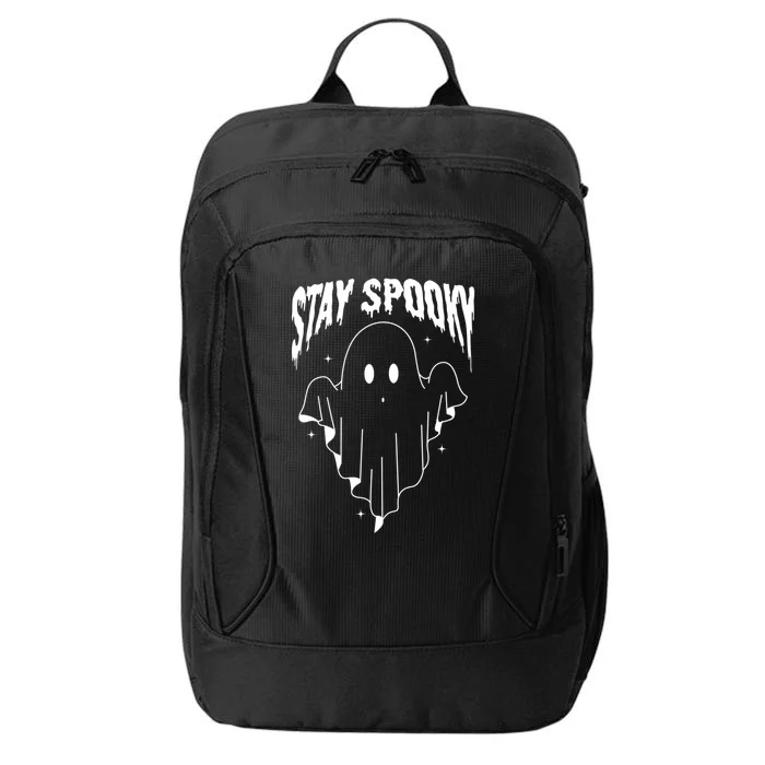 Stay Spooky Halloween Ghost Funny Gift City Backpack