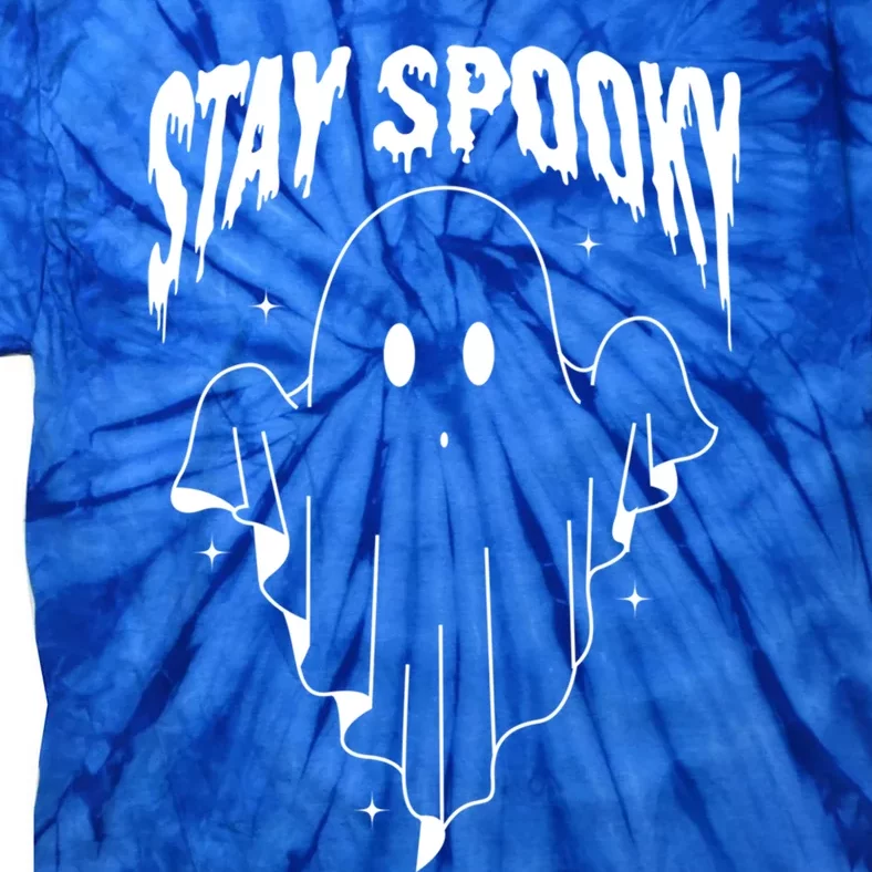 Stay Spooky Halloween Ghost Funny Gift Tie-Dye T-Shirt