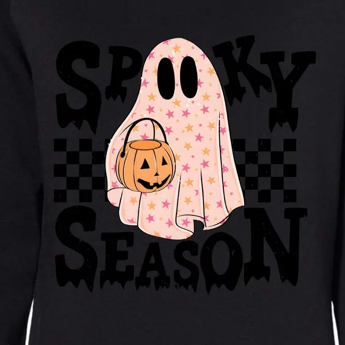 Spooky Season Halloween Funny Ghost Ghoul Costume Retro Womens California Wash Sweatshirt