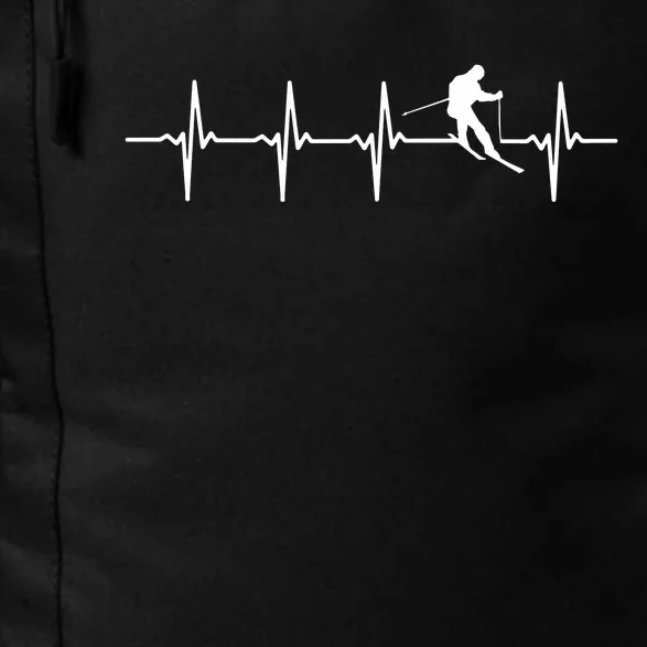 Skiing Ski Heartbeat T Gift For Skiers Daily Commute Backpack