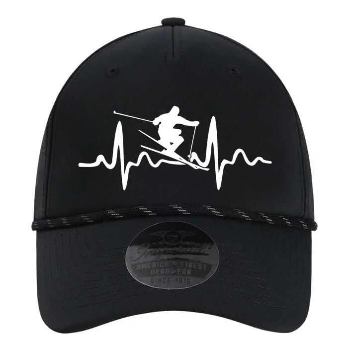 Skiing Skier Heartbeat Gift Performance The Dyno Cap