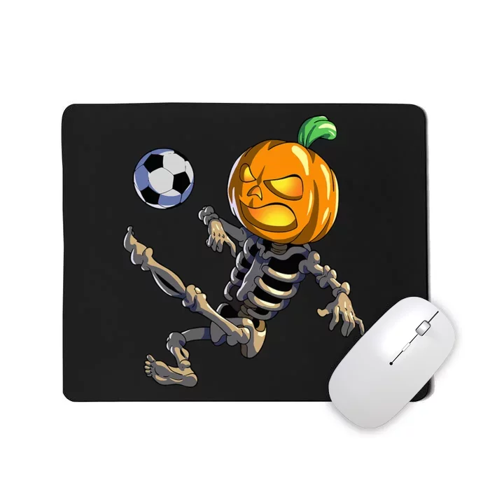 Soccer Skeleton Halloween Soccer Halloween Mousepad