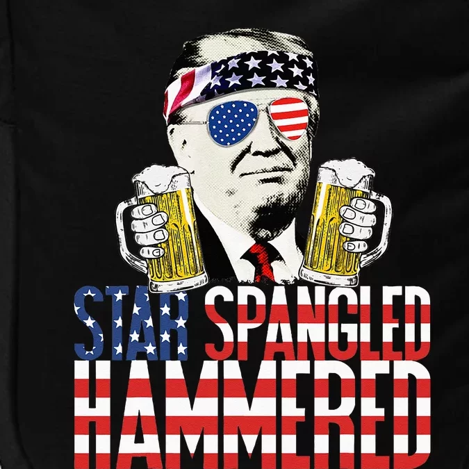 Star Spangled Hammered President Donald Trump Beer Lover Impact Tech Backpack