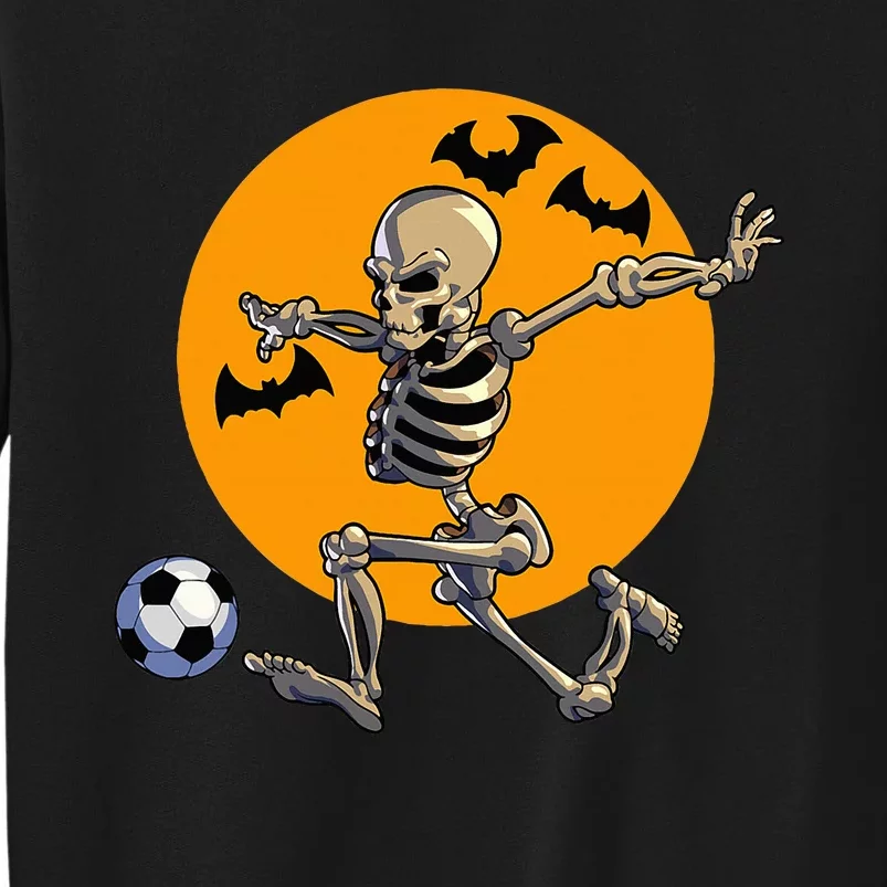 Soccer Skeleton Halloween Soccer Player Halloween Tall Sweatshirt