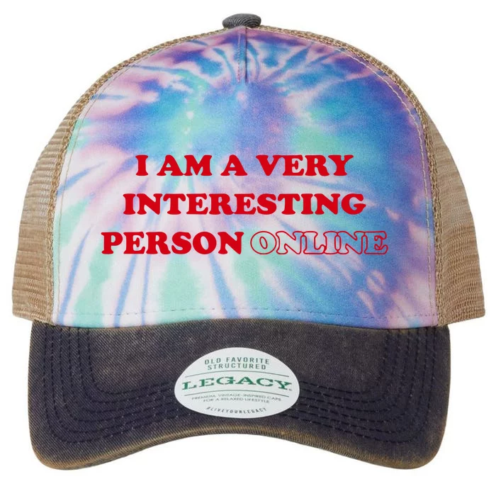 Sarah Simons I Am A Very Interesting Person Online Legacy Tie Dye Trucker Hat