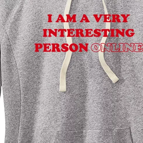 Sarah Simons I Am A Very Interesting Person Online Women's Fleece Hoodie