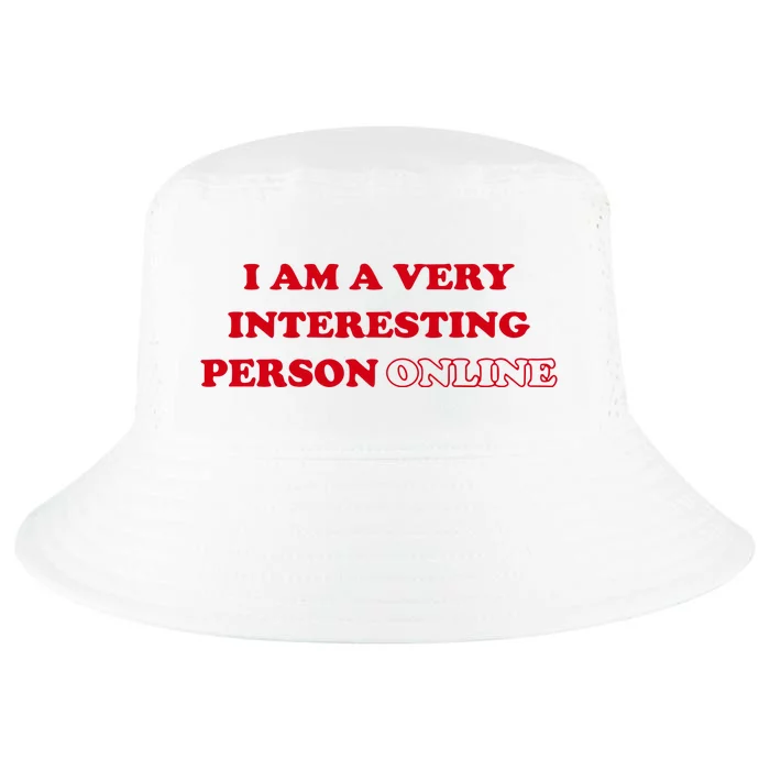 Sarah Simons I Am A Very Interesting Person Online Cool Comfort Performance Bucket Hat