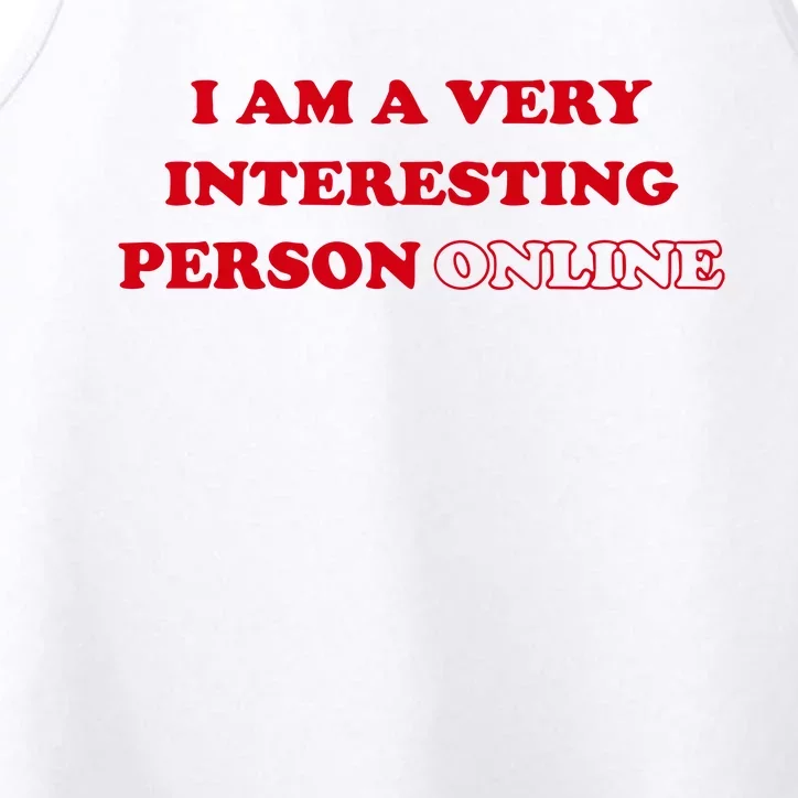 Sarah Simons I Am A Very Interesting Person Online Performance Tank