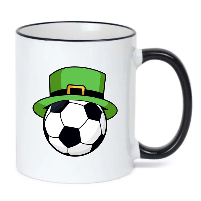 Soccer Sport Irish Shamrock Funny St Patricks Day Gift Black Color Changing Mug