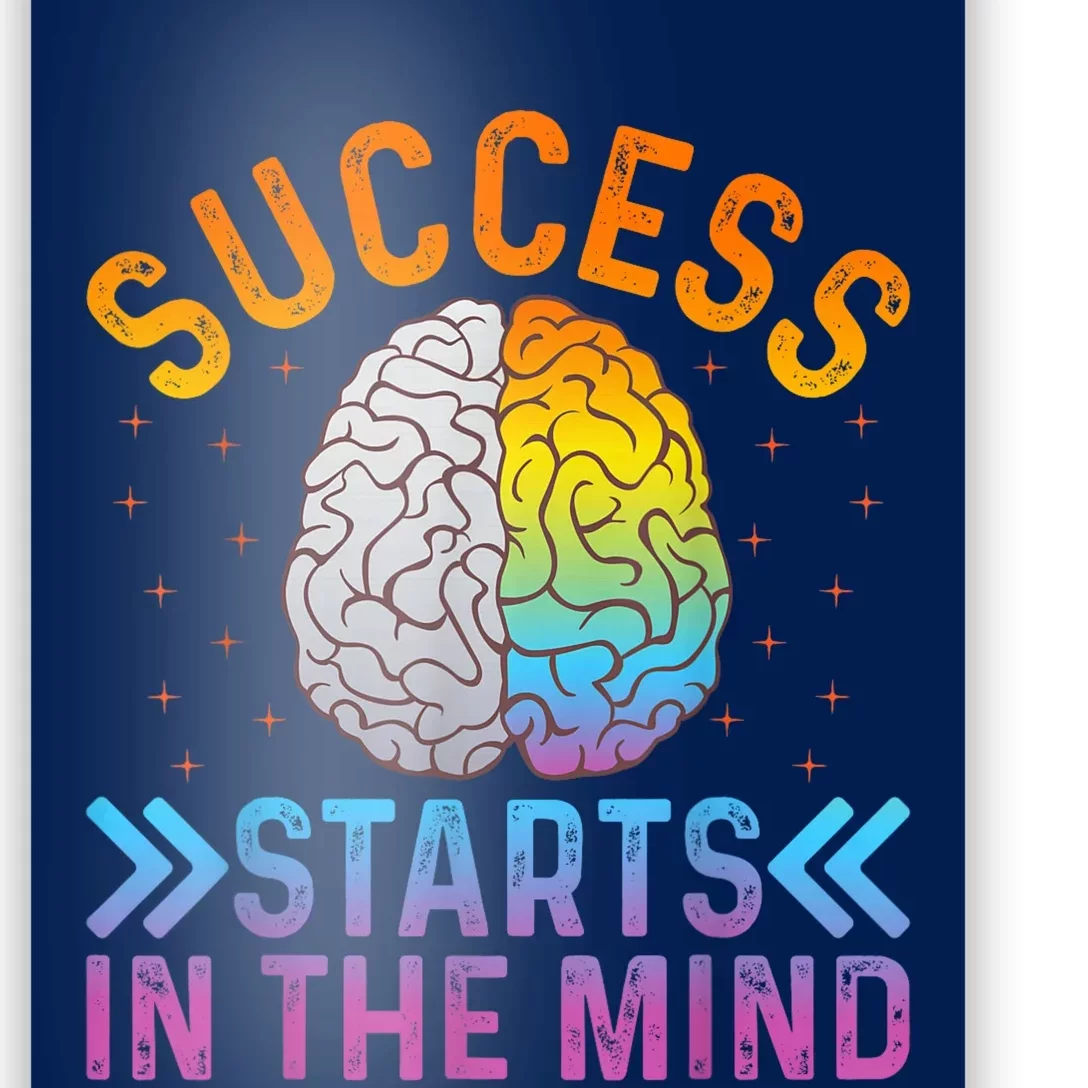 Success Starts In The Mind Motivational Success Mindset Poster