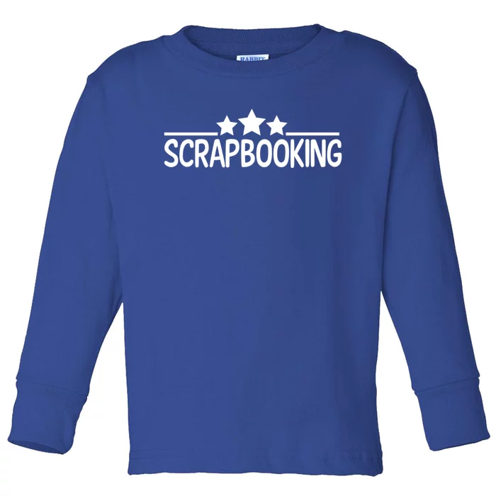 Scrapbook Scrapbooking I Do Crafts Scissor Cool Gift Toddler Long Sleeve Shirt