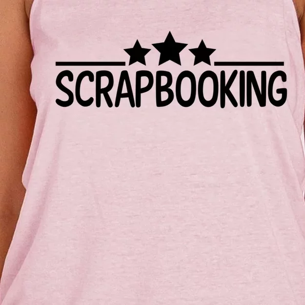 Scrapbook Scrapbooking I Do Crafts Scissor Cool Gift Women's Knotted Racerback Tank