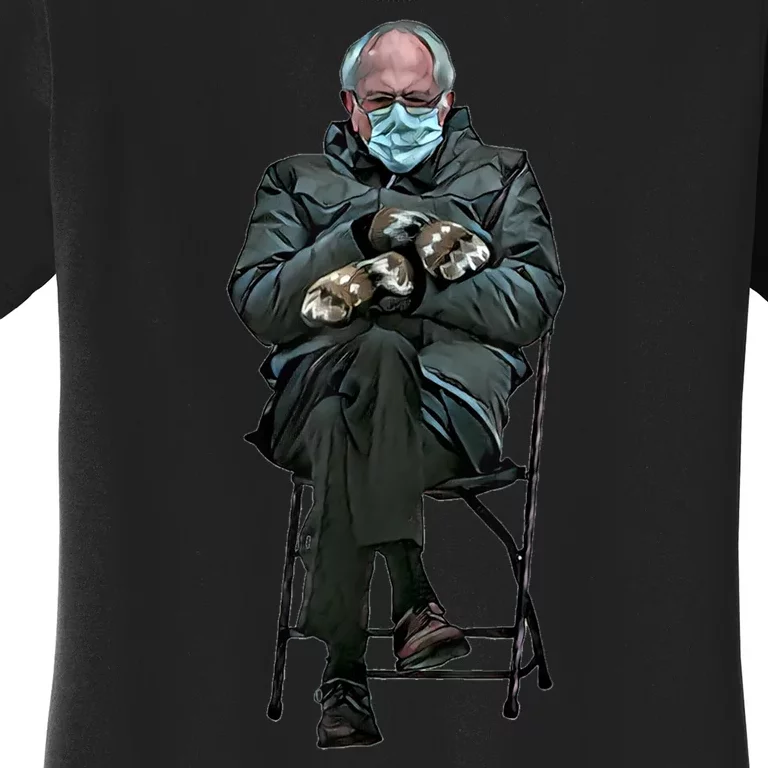 Sanders Sitting Inauguration Bernie Meme Chairman Sanders Women's T-Shirt