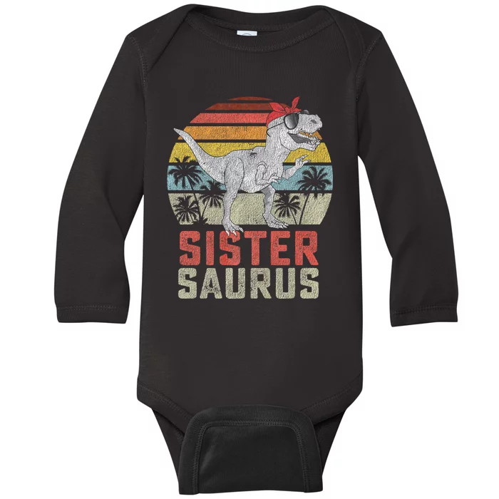 Sistersaurus Baby Long Sleeve Bodysuit