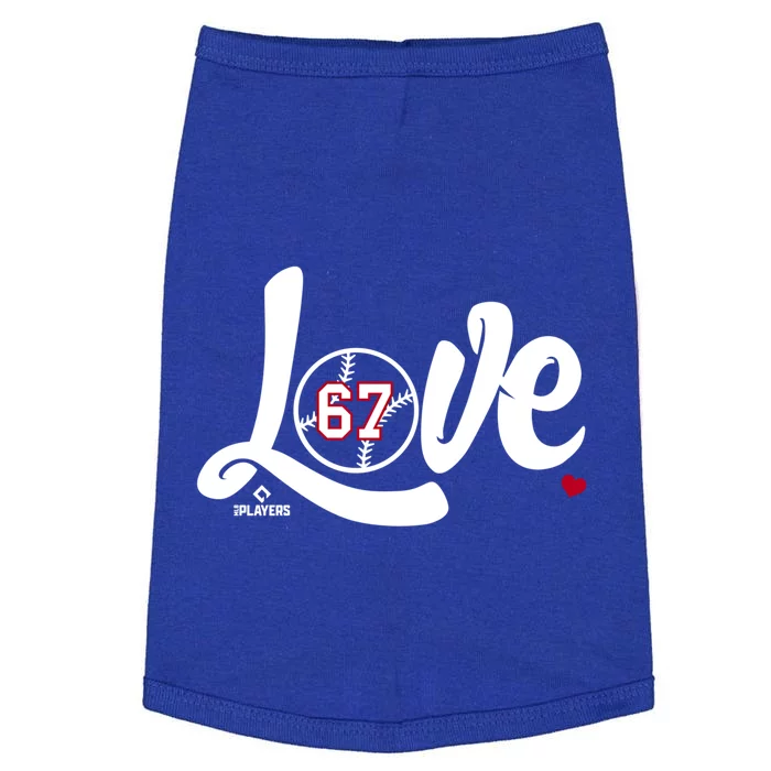 Sam Sel Is Love Valentines Day Los Angeles Baseball Gift Doggie Tank