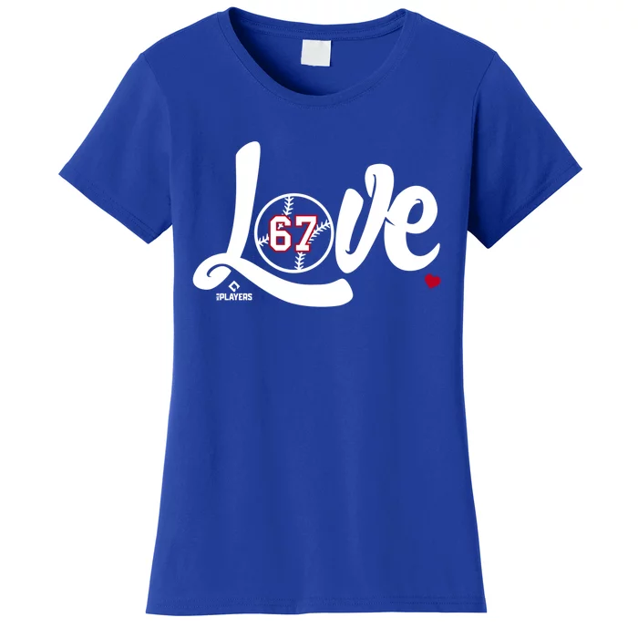 Sam Sel Is Love Valentines Day Los Angeles Baseball Gift Women's T-Shirt