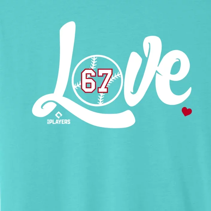 Sam Sel Is Love Valentines Day Los Angeles Baseball Gift ChromaSoft Performance T-Shirt