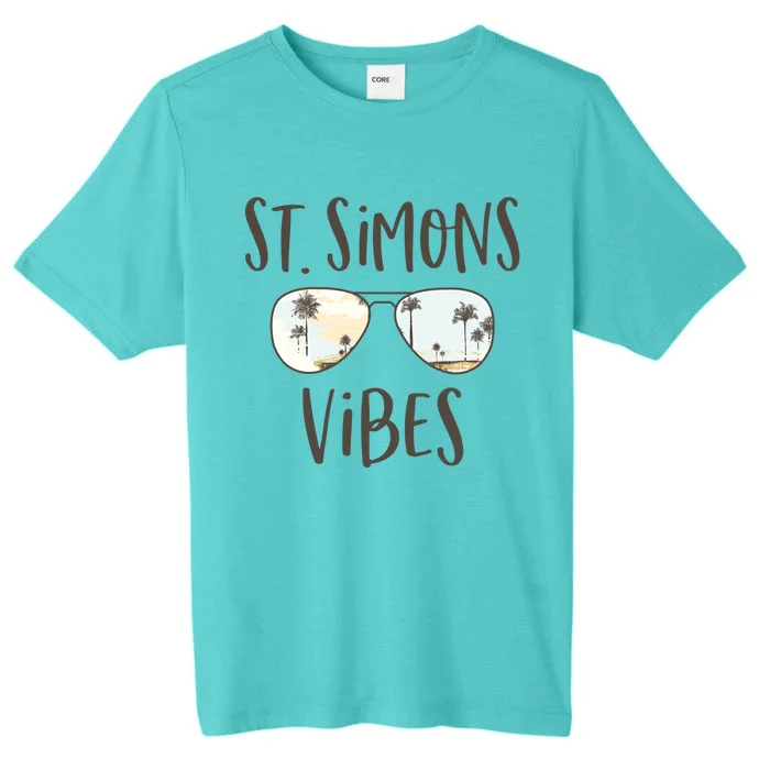 St Simons Island Georgia Beach Vibes Ocean Sunset Sunglasses Meaningful Gift ChromaSoft Performance T-Shirt