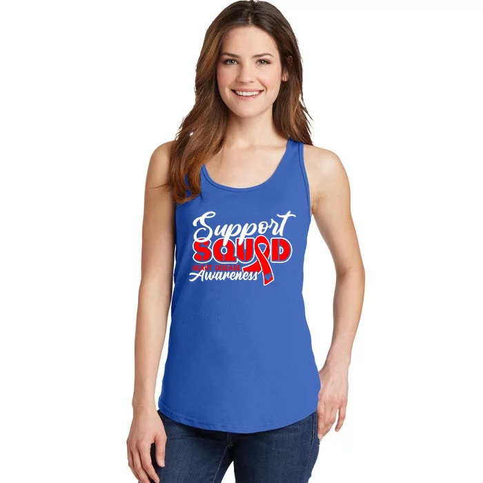 Support Squad I Coronary Bypass Surgery Open Heart Disease Gift Ladies Essential Tank