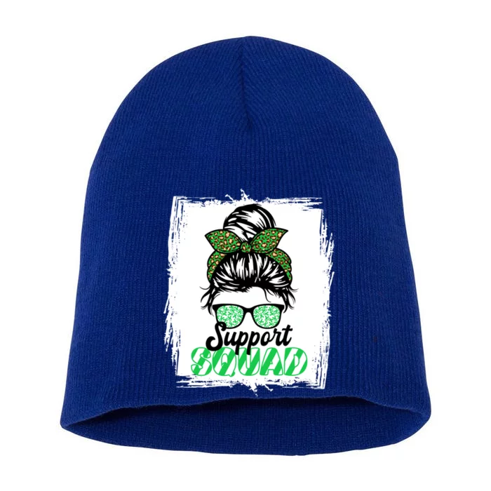 Support Squad I Cholangiocarcinoma Bile Duct Cancer Meaningful Gift Short Acrylic Beanie