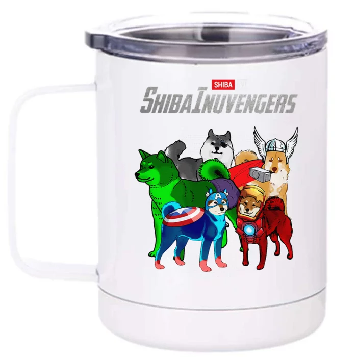 Shibainuvengers Shiba Inu Dog Mother's Day Front & Back 12oz Stainless Steel Tumbler Cup