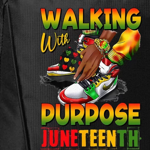 Shoes Steppin' Into Juneteenth Walking With Purpose City Backpack