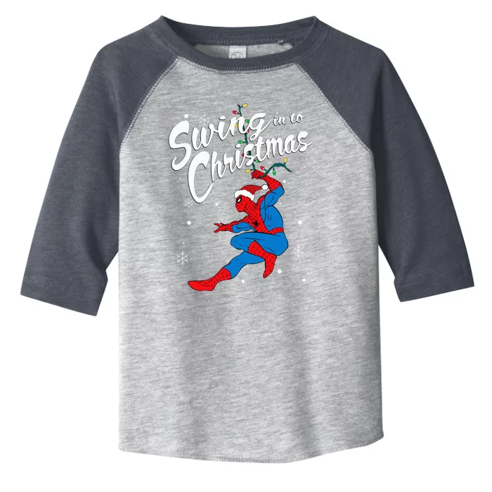 S.P.I.D.E.R.M.A.N Swing In To Christmas Toddler Fine Jersey T-Shirt