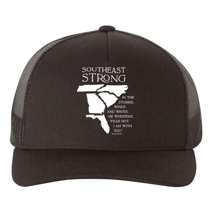 Southeast Strong In The Storms Winds And Waves He Whispers Yupoong Adult 5-Panel Trucker Hat