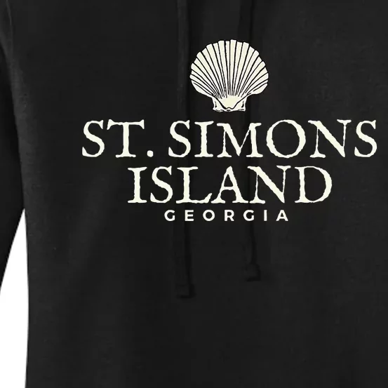 St. Simons Island  Georgia Ocean Island Beach Women's Pullover Hoodie