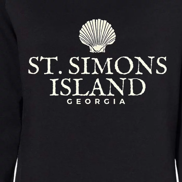 St. Simons Island  Georgia Ocean Island Beach Womens California Wash Sweatshirt