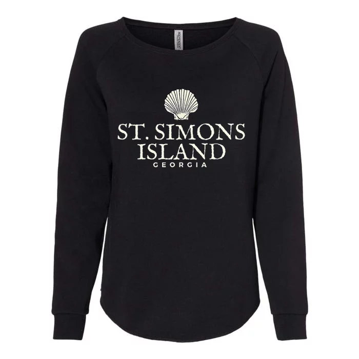 St. Simons Island  Georgia Ocean Island Beach Womens California Wash Sweatshirt