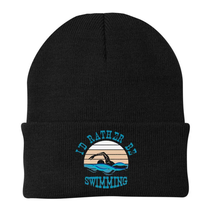 Synchronized Swimming I'd Rather Be At Synchro Knit Cap Winter Beanie